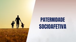 Paternidade socioafetiva [upl. by Imorej785]