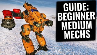 BEST MEDIUM MECHS FOR BEGINNERS  MWO Beginner Guide  Mechwarrior Online 2021 MWO [upl. by Tiemroth]