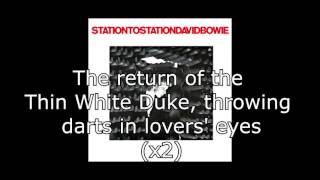 Station to Station  David Bowie  Lyrics [upl. by Nielsen371]