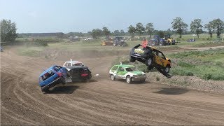 Autocross Kollum 1062019 Crashes [upl. by Elamef]