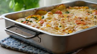 Kartoffel Gemüse Auflauf Rezept  Veggie Potato Bake Recipe  ENG SUBS [upl. by Figueroa68]