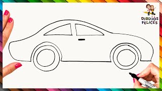 Cómo Dibujar Un Auto Fácil Paso A Paso 🚗 Dibujo De Auto Fácil [upl. by Enahc]