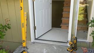 Jeld Wen Front Door Installation  Really crappy products and craftsmanship PART 1 [upl. by Crissie113]