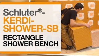 How to install a shower bench Schluter®KERDIBOARDSB [upl. by Lewap]