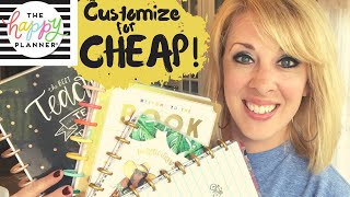 How to customize THE HAPPY PLANNER for CHEAP [upl. by Akinas]