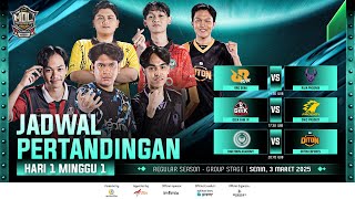 🔴LIVE  MDL ID S11  Regular Season  Minggu 1 Hari 1 [upl. by Ayar742]