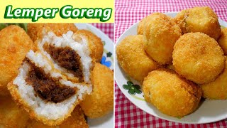 Resep Lemper Goreng Abon  Enak dan Gurih [upl. by Onimixam122]