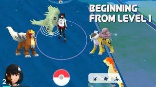 From level 1 catching legendary dogs Pokemon Go New Raid Boss [upl. by Naujed351]