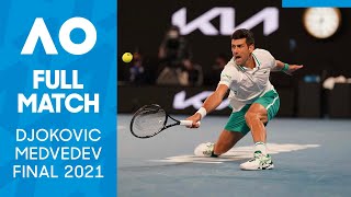 Novak Djokovic vs Daniil Medvedev Full Match  Australian Open 2021 Final [upl. by Crocker]