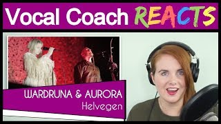 Vocal Coach reacts to Wardruna and Aurora  Helvegen Live [upl. by Odilo]