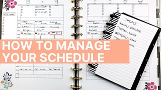 Managing Your Schedule In Your Planner [upl. by Sewellyn]