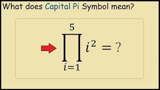 What does capital pi mean in Maths Product Summation [upl. by Adleremse]