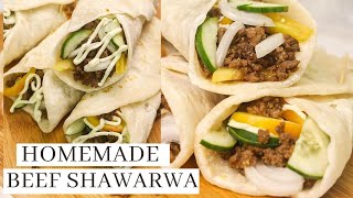 Homemade Beef Shawarma With Garlic Mayo Sauce  Pinoy Recipe [upl. by Posner]