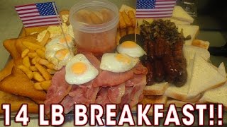 WORLDS BIGGEST BREAKFAST CHALLENGE vs Team UK [upl. by Johnath]