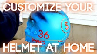 How To Spray Paint Your Helmet At Home [upl. by Chadbourne]