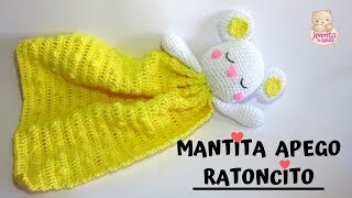 MANTITA DE APEGO RATONCITO Amigurumi Tutorial Paso a paso Crochet Patron en Descripción [upl. by Aneerhs442]