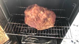 Smoked Ham On Masterbuilt Smoker  Ham Recipe [upl. by Acsecnarf]