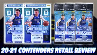 202021 Panini Contenders Basketball Retail Blaster Box amp Value Fat Pack BreakReview [upl. by Deeyn]