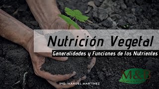 Nutrición Vegetal Generalidades y Funciones de los Nutrientes [upl. by Carmine428]