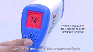 Non contact Infrared thermometer operation guide [upl. by Anialed]