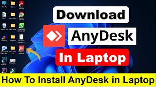 How To Download amp Install Anydesk in LaptopPC [upl. by Nyladnarb]