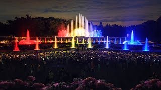 Longwood Gardens Kennett Square Pennsylvania USA  Crystal Fountains [upl. by Gona]