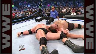 The SmackDown ring collapses after Big Show gets superplexed SmackDown June 12 2003 [upl. by Kcim]