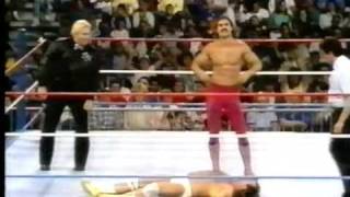 WWF History  Ravishing Rick Rude amp Jake Roberts part II tights off scene [upl. by Eglantine]