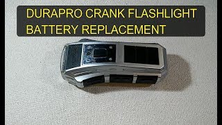 Durapro Crank Flashlight Battery Replacement [upl. by Ahtebat]