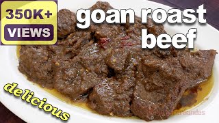 Goan Roast Beef Recipe  Authentic Goan Beef Roast Recipe  Goan Recipes by Fatima [upl. by Paderna]