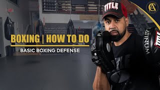 Boxing  How To Do Basic Boxing Defense  Coach Anthony Boxing [upl. by Cattier]