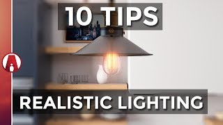 10 Tips for REALISTIC LIGHTING in VRay [upl. by Marijane53]