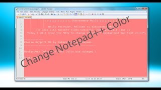 How to Change Notepad Background and Font Color  Change Notepad Theme  Change Notepad Color [upl. by Avevoneg]