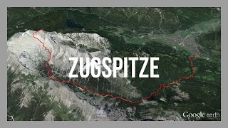 Wanderung auf die Zugspitze  Von GarmischPartenkirchen durchs Reintal  einfachster Weg GPSTrack [upl. by Manaker]