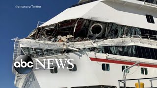 Massive cruise ships collided in Mexico [upl. by Mozza]