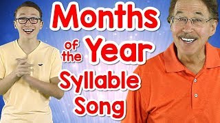 Months of the Year Syllable Song  Counting Syllables  Phonological Awareness  Carter Bolich [upl. by Yedorb]