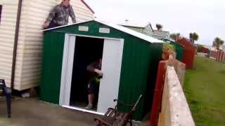 How to build Yardmaster Metal Apex Shiplap Shed  8 x 6ft [upl. by Fons515]