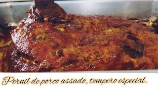 CARNE DE PORCO ASSADO NO FORNO [upl. by Marillin]