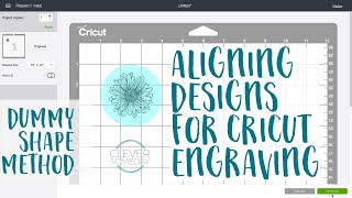 Alignment for Cricut Engraving  Dummy Shape Method [upl. by Asselem610]