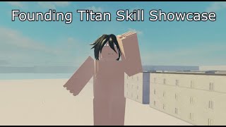 Founding Titan Skill Showcase  AoTInsertplayground [upl. by Genisia]