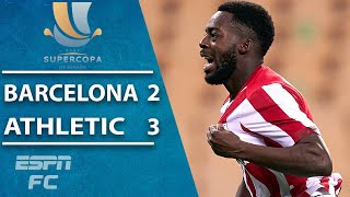 Athletic Bilbao pull off EPIC comeback vs Barcelona to win Spanish Supercopa  ESPN FC Highlights [upl. by Teagan]