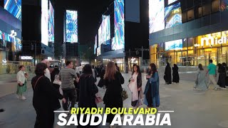 Riyadh Saudi Arabia Night Life  Riyadh Boulevard Walking Tour  4K [upl. by Enelrad]