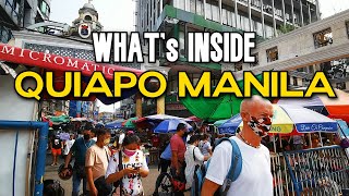 QUIAPO MANILA OF THE PHILIPPINES Walking Tour  Explore Quiapo Manilas CHURCH STREETS amp MARKETS [upl. by Adlog]