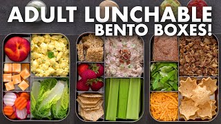 Bento Box Lunch Ideas for Work amp School – Adult LUNCHABLES [upl. by Iaw]