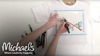 Fabric Markers and Paint Pens  DIY Apparel  Michaels [upl. by Rehpotsirhk]