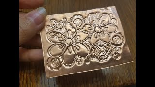 How to emboss on metal sheet with Cricut  Embossing [upl. by Hach]