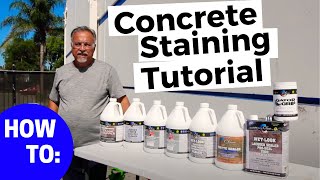 How To Clean Stain and Seal Concrete [upl. by Navoj]