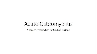 Osteomyelitis  Symptoms Causes and Treatment [upl. by Pacificia431]