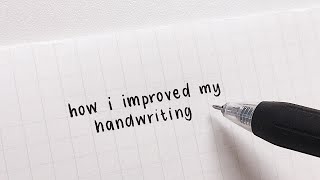 how i improved my handwriting [upl. by Nylad613]