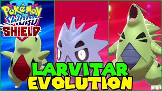 Evolving LARVITAR to TYRANITAR in Pokemon Sword amp Shield [upl. by Rhiana679]